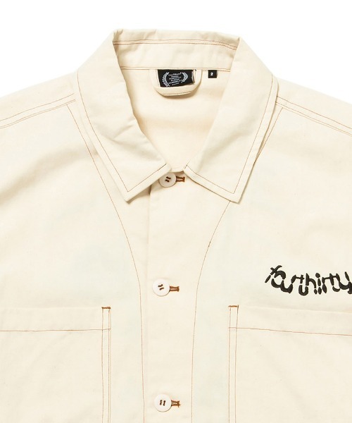 430(フォーサーティ)の「mj9717-UTILITY SNGL JACKET W-EMB ジャケット(その他アウター・メンズ・ブラック/ブラウン系その他/カーキ/オフホワイト・0/1/3/2)」の12枚目の写真