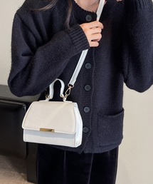 レザー調コンパクト2WAYミニショルダーバッグ