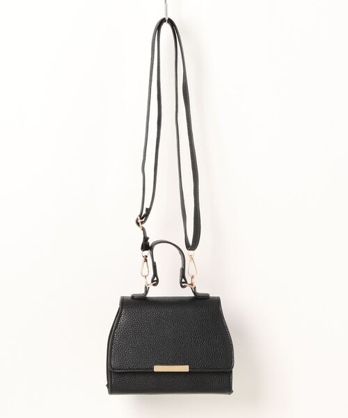 STYLEBLOCK(スタイルブロック)の「レザー調コンパクト2WAYミニショルダーバッグ(ショルダーバッグ・レディース・オフホワイト/ピンク/ブラック/ライトブラウン/ダークブラウン・FREE)」の11枚目の写真
