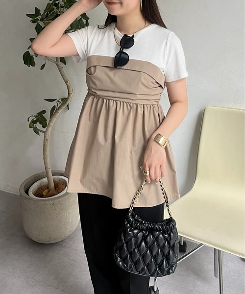 prose verse（プロズヴェール）の「2WAYキルティングミニバッグ（ショルダーバッグ・レディース・グレイッシュベージュ/ブラック/ブラック系その他・ﾌﾘ-）」の11枚目の写真