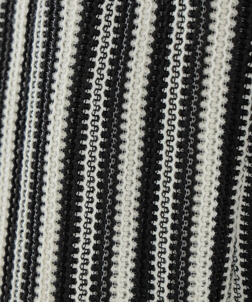 Ray BEAMS（レイビームス）の「Ray BEAMS / ストライプ ジャガード パンツ（その他パンツ・レディース・ブラック/ダークブラウン・ONE SIZE）」の6枚目の写真