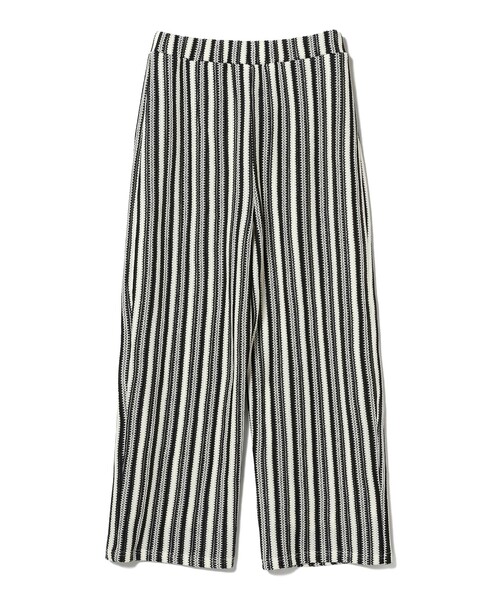 Ray BEAMS（レイビームス）の「Ray BEAMS / ストライプ ジャガード パンツ（その他パンツ・レディース・ブラック/ダークブラウン・ONE SIZE）」の7枚目の写真