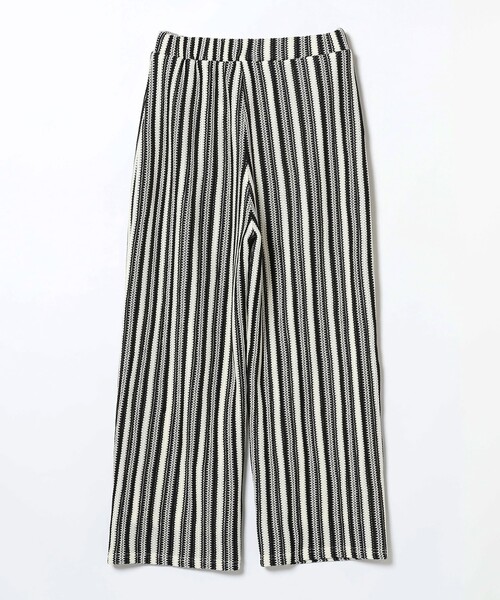 Ray BEAMS（レイビームス）の「Ray BEAMS / ストライプ ジャガード パンツ（その他パンツ・レディース・ブラック/ダークブラウン・ONE SIZE）」の8枚目の写真