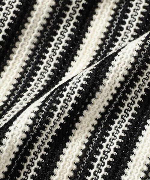 Ray BEAMS（レイビームス）の「Ray BEAMS / ストライプ ジャガード パンツ（その他パンツ・レディース・ブラック/ダークブラウン・ONE SIZE）」の10枚目の写真