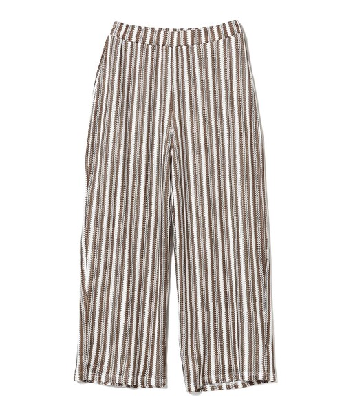 Ray BEAMS（レイビームス）の「Ray BEAMS / ストライプ ジャガード パンツ（その他パンツ・レディース・ブラック/ダークブラウン・ONE SIZE）」の11枚目の写真