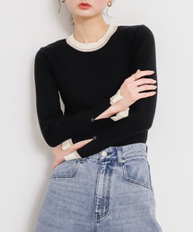 SENSE OF PLACE by URBAN RESEARCH | バイカラーコンパクトセーター(ニット/セーター)