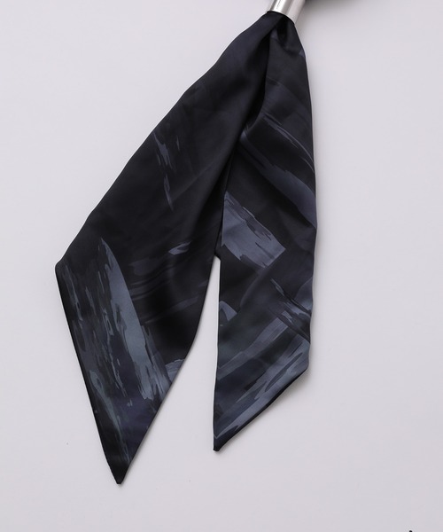 JUNRED（ジュンレッド）の「【 追加生産 】リング付きナロースカーフ（バンダナ/スカーフ・メンズ・ブラック/グレー・FREE）」の8枚目の写真