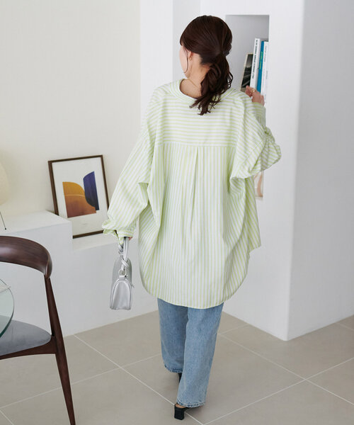 【WEB限定】アソートストライプシャツ《ユニセックス》(シャツ/ブラウス)|DISCOAT(ディスコート) 【WEB限定】アソートストライプシャツ《ユニセックス》(シャツ/ブラウス)|DISCOAT(ディスコート)