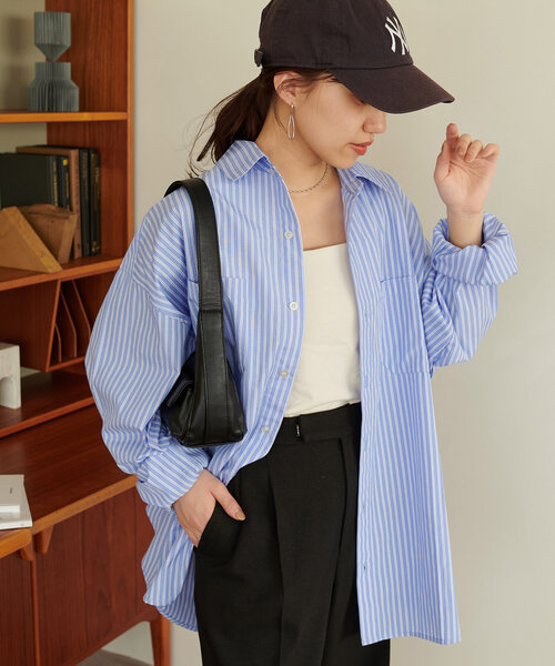 【WEB限定】アソートストライプシャツ《ユニセックス》(シャツ/ブラウス)|DISCOAT(ディスコート) 【WEB限定】アソートストライプシャツ《ユニセックス》(シャツ/ブラウス)|DISCOAT(ディスコート)