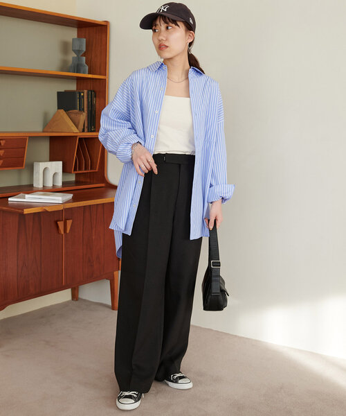 【WEB限定】アソートストライプシャツ《ユニセックス》(シャツ/ブラウス)|DISCOAT(ディスコート) 【WEB限定】アソートストライプシャツ《ユニセックス》(シャツ/ブラウス)|DISCOAT(ディスコート)