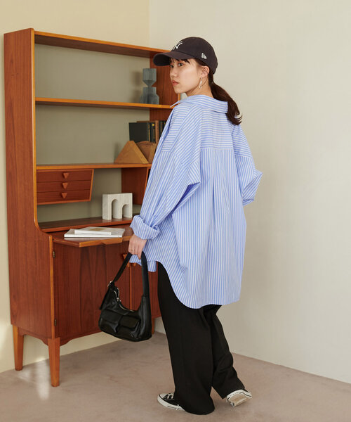 【WEB限定】アソートストライプシャツ《ユニセックス》(シャツ/ブラウス)|DISCOAT(ディスコート) 【WEB限定】アソートストライプシャツ《ユニセックス》(シャツ/ブラウス)|DISCOAT(ディスコート)