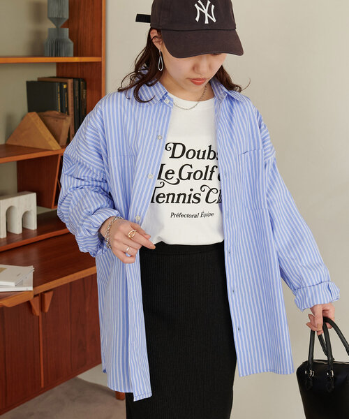 【WEB限定】アソートストライプシャツ《ユニセックス》(シャツ/ブラウス)|DISCOAT(ディスコート) 【WEB限定】アソートストライプシャツ《ユニセックス》(シャツ/ブラウス)|DISCOAT(ディスコート)