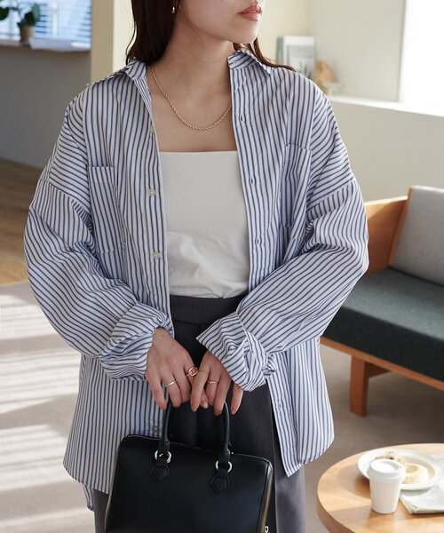 【WEB限定】アソートストライプシャツ《ユニセックス》(シャツ/ブラウス)|DISCOAT(ディスコート) 【WEB限定】アソートストライプシャツ《ユニセックス》(シャツ/ブラウス)|DISCOAT(ディスコート)