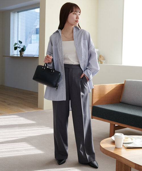 【WEB限定】アソートストライプシャツ《ユニセックス》(シャツ/ブラウス)|DISCOAT(ディスコート) 【WEB限定】アソートストライプシャツ《ユニセックス》(シャツ/ブラウス)|DISCOAT(ディスコート)