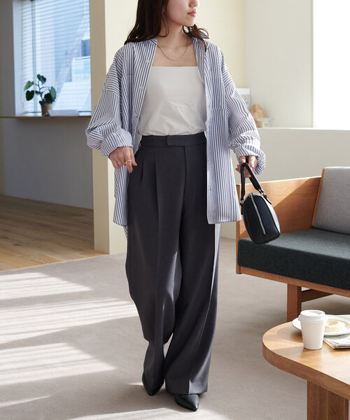 【WEB限定】アソートストライプシャツ《ユニセックス》(シャツ/ブラウス)|DISCOAT(ディスコート) 【WEB限定】アソートストライプシャツ《ユニセックス》(シャツ/ブラウス)|DISCOAT(ディスコート)