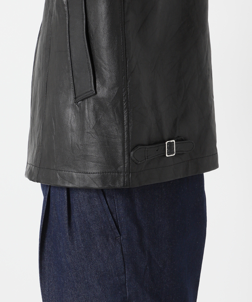 セール】UPCYCLE LETHER BLOUSON / アップサイクルレザーブルゾン