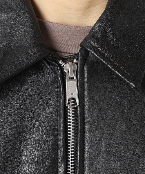 セール】UPCYCLE LETHER BLOUSON / アップサイクルレザー