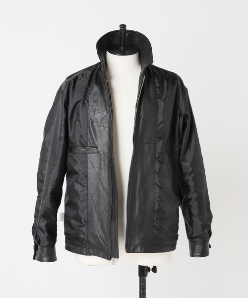 セール】UPCYCLE LETHER BLOUSON / アップサイクルレザーブルゾン