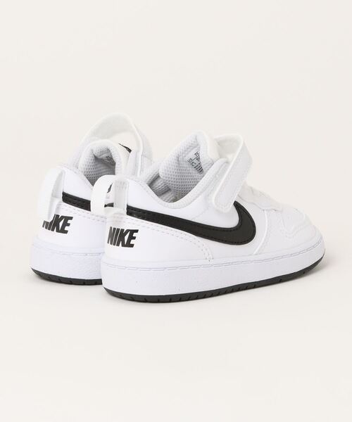NIKE（ナイキ）の「NIKE ナイキ COURT BOROUGH LOW RECRAFT TD べビースニーカー(コートボローLOWリクラフトTD) DV5458 104 ホワイト/ブラック（スニーカー・キッズ・ホワイト×ブラック・15.0cm/16.0cm/14.0cm/13.0cm/12.0cm）」の2枚目の写真