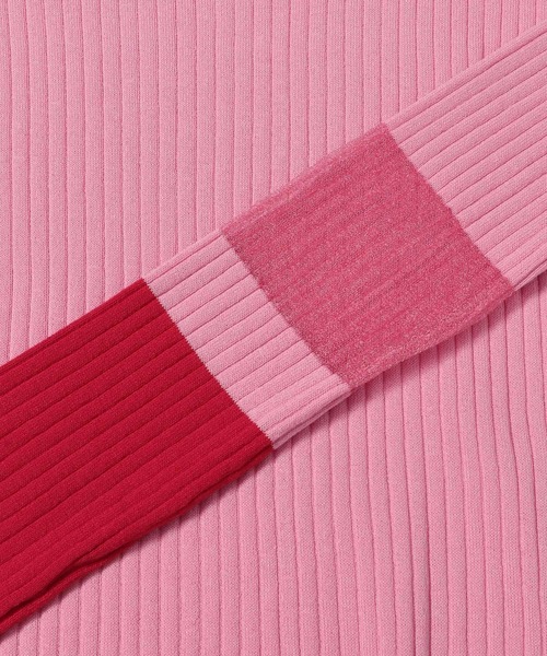 LOWRYS FARM（ローリーズファーム）の「シアーイソザイニットＬＳ 105109（ニット/セーター・レディース・レッド/ネイビー/ブラック・FREE）」の13枚目の写真