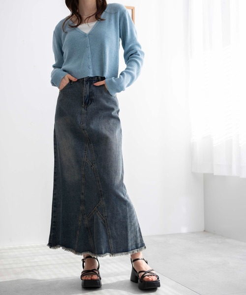 WEGO（ウィゴー）の「WEGO/バルキーヒール細ストラップサンダル（サンダル・レディース・ブラック/インディゴブルー・MEDIUM/LARGE）」の16枚目の写真