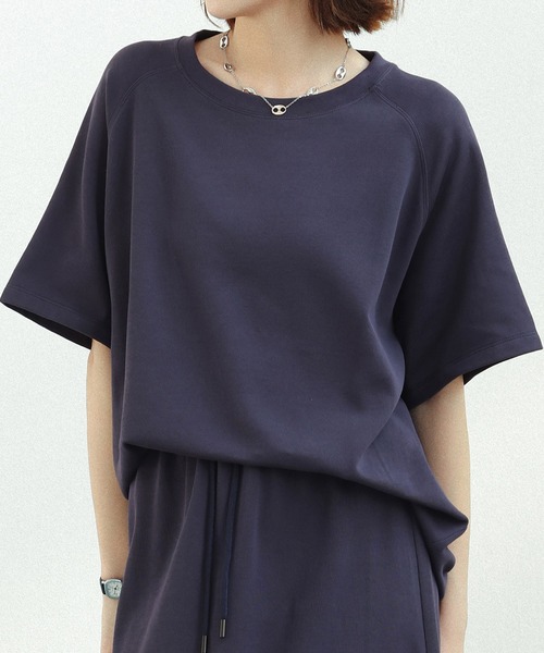 SAISON DE PAPILLON(セゾンドパピヨン)の「ラグランスリーブクルーネックカットソー(Tシャツ/カットソー・レディース・ブラック/グレー/ベージュ/ネイビー・M/L)」の4枚目の写真