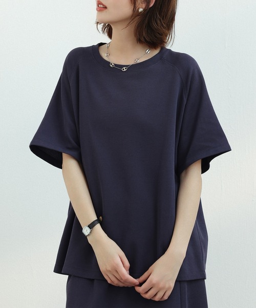 SAISON DE PAPILLON(セゾンドパピヨン)の「ラグランスリーブクルーネックカットソー(Tシャツ/カットソー・レディース・ブラック/グレー/ベージュ/ネイビー・M/L)」の11枚目の写真