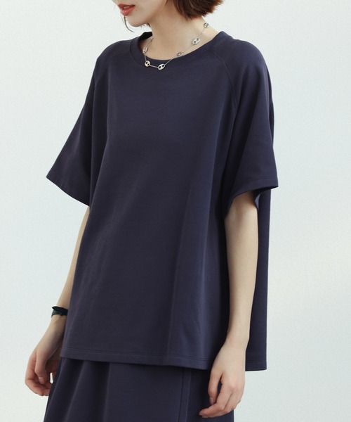 SAISON DE PAPILLON(セゾンドパピヨン)の「ラグランスリーブクルーネックカットソー(Tシャツ/カットソー・レディース・ブラック/グレー/ベージュ/ネイビー・M/L)」の12枚目の写真