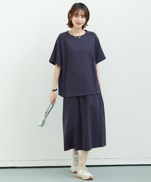 SAISON DE PAPILLON(セゾンドパピヨン)の「ラグランスリーブクルーネックカットソー(Tシャツ/カットソー・レディース・ブラック/グレー/ベージュ/ネイビー・M/L)」の14枚目の写真