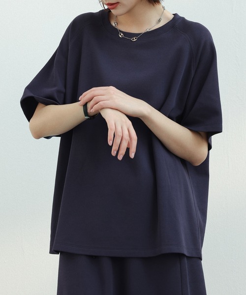 SAISON DE PAPILLON(セゾンドパピヨン)の「ラグランスリーブクルーネックカットソー(Tシャツ/カットソー・レディース・ブラック/グレー/ベージュ/ネイビー・M/L)」の16枚目の写真
