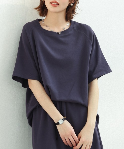 SAISON DE PAPILLON(セゾンドパピヨン)の「ラグランスリーブクルーネックカットソー(Tシャツ/カットソー・レディース・ブラック/グレー/ベージュ/ネイビー・M/L)」の17枚目の写真