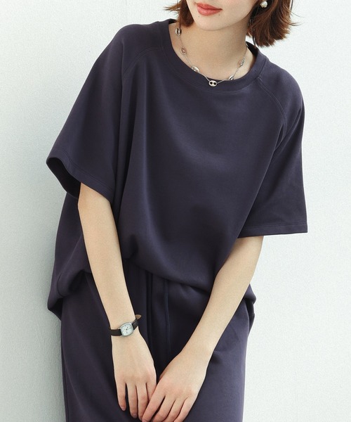 SAISON DE PAPILLON(セゾンドパピヨン)の「ラグランスリーブクルーネックカットソー(Tシャツ/カットソー・レディース・ブラック/グレー/ベージュ/ネイビー・M/L)」の19枚目の写真