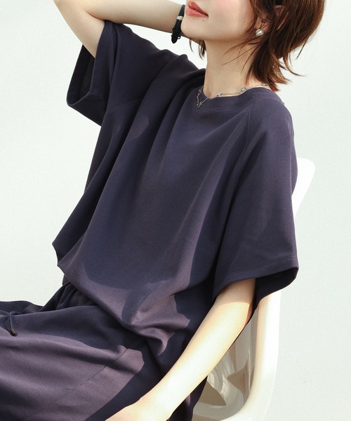 SAISON DE PAPILLON(セゾンドパピヨン)の「ラグランスリーブクルーネックカットソー(Tシャツ/カットソー・レディース・ブラック/グレー/ベージュ/ネイビー・M/L)」の20枚目の写真
