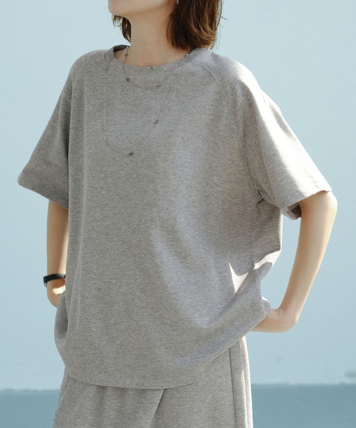 SAISON DE PAPILLON(セゾンドパピヨン)の「ラグランスリーブクルーネックカットソー(Tシャツ/カットソー・レディース・ブラック/グレー/ベージュ/ネイビー・M/L)」の21枚目の写真