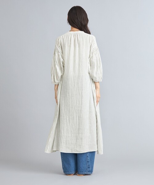 coen（コーエン）の「接触冷感リネンレーヨンスキッパーシャツワンピース（シャツワンピース・レディース・ナチュラル/ダークグレー/その他1・FREE）」の12枚目の写真