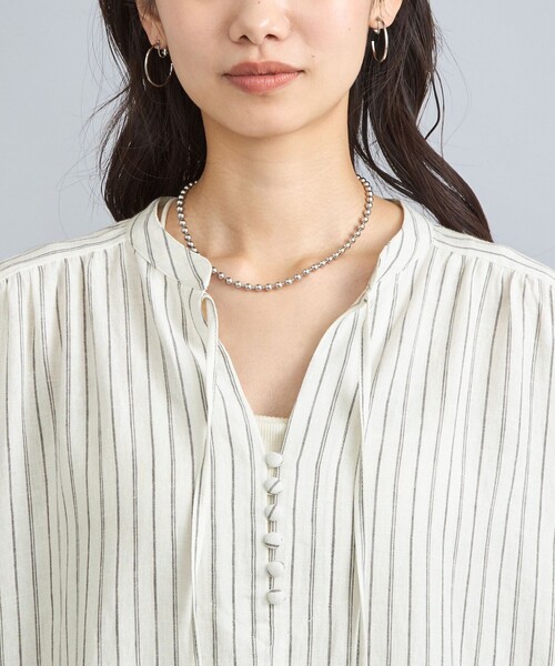 セール】接触冷感リネンレーヨンスキッパーシャツワンピース