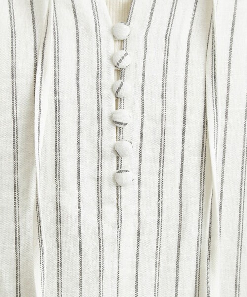 coen（コーエン）の「接触冷感リネンレーヨンスキッパーシャツワンピース（シャツワンピース・レディース・ナチュラル/ダークグレー/その他1・FREE）」の8枚目の写真