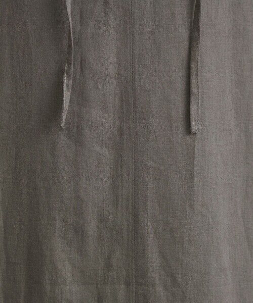 coen（コーエン）の「接触冷感リネンレーヨンスキッパーシャツワンピース（シャツワンピース・レディース・ナチュラル/ダークグレー/その他1・FREE）」の9枚目の写真