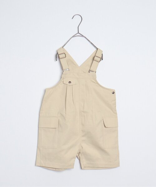 p.premier(ピードットプルミエ)の「ハーフ丈のオーバーオール(サロペット/オーバーオール・キッズ・ブラウン/チャコール/アイボリー・90/100/110/120/140)」の20枚目の写真