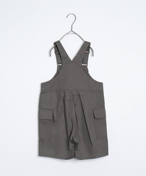 p.premier(ピードットプルミエ)の「ハーフ丈のオーバーオール(サロペット/オーバーオール・キッズ・ブラウン/チャコール/アイボリー・90/100/110/120/140)」の22枚目の写真