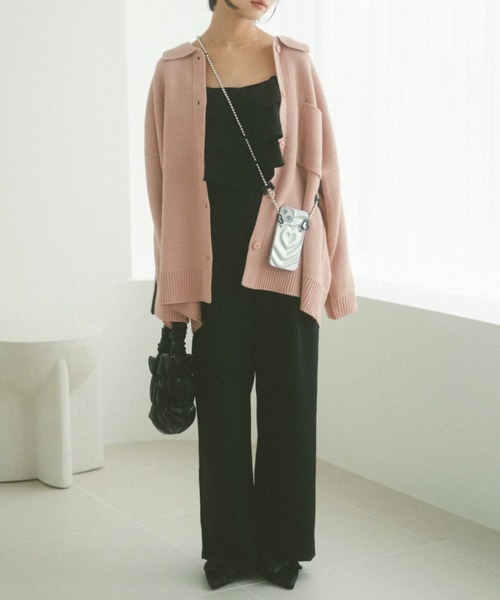 Innocent World♡ハートスカラップリボン♡ストローBag♡ブラウン Innocent World♡ハートスカラップリボン♡ストローBag♡ブラウン