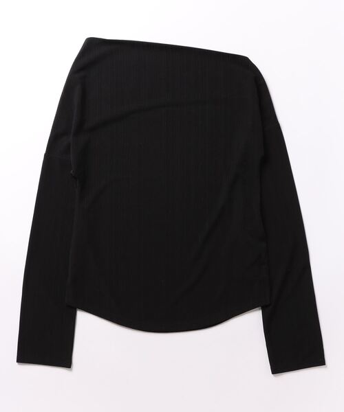 TITE IN THE STORE(ティテ インザ ストア)の「【AGAWD/アガウド】オフショルダーリブプルオーバー(Tシャツ/カットソー・レディース・オフホワイト/ブラック・38)」の13枚目の写真