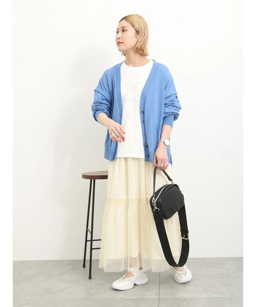 Samansa Mos2 blue(サマンサモスモスブルー)の「【軽量】ドロストスニーカーサンダル(ドレスシューズ・レディース・オフホワイト/ブラック・L/M)」の18枚目の写真