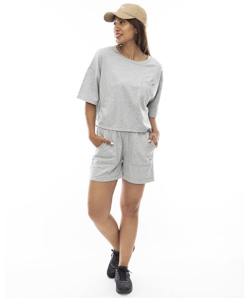 BILLABONG（ビラボン）の「BILLABONG レディース 【CHILLWEAR】 CREW POCKET TOPS トレーナー 【2024年春夏モデル】/ビラボン半袖ポケット付きスウェット（スウェット・レディース・グレー/アイボリー・LARGE/MEDIUM）」の13枚目の写真