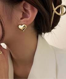 ハートモチーフピアス