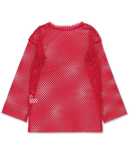 SPINNS（スピンズ）の「長袖メッシュカットソー（Tシャツ/カットソー・レディース・アイボリー/ブラック/ブルー/ライトグリーン/ピンク・ONESIZE）」の6枚目の写真