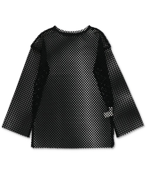 SPINNS（スピンズ）の「長袖メッシュカットソー（Tシャツ/カットソー・レディース・アイボリー/ブラック/ブルー/ライトグリーン/ピンク・ONESIZE）」の21枚目の写真