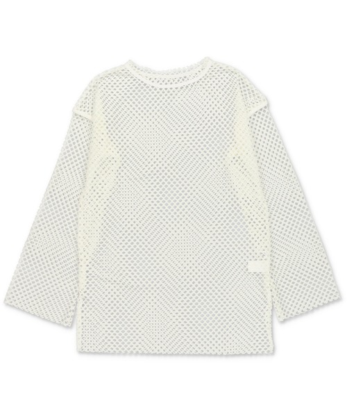 SPINNS（スピンズ）の「長袖メッシュカットソー（Tシャツ/カットソー・レディース・アイボリー/ブラック/ブルー/ライトグリーン/ピンク・ONESIZE）」の20枚目の写真