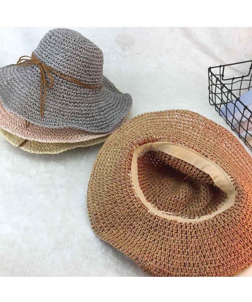 Miniministore（ミニミニストア）の「麦わら帽子 レディース 折たたみ（ハット・レディース・グレー/ネイビー/ピンクベージュ/キャメル/ベージュ・FREE）」の11枚目の写真