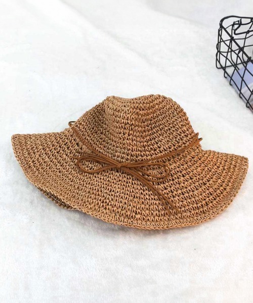 Miniministore（ミニミニストア）の「麦わら帽子 レディース 折たたみ（ハット・レディース・グレー/ネイビー/ピンクベージュ/キャメル/ベージュ・FREE）」の17枚目の写真
